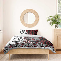 Personalised Aotearoa Bulldog Bedding Set New Zealand Maori Taniko Art