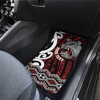 Personalised Aotearoa Bulldog Car Mats New Zealand Maori Taniko Art LT14 - Polynesian Pride