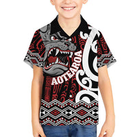 Personalised Aotearoa Bulldog Hawaiian Shirt New Zealand Maori Taniko Art LT14 - Polynesian Pride