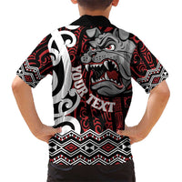 Personalised Aotearoa Bulldog Hawaiian Shirt New Zealand Maori Taniko Art LT14 - Polynesian Pride