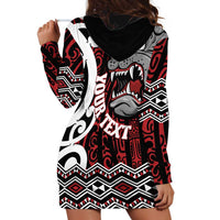 Personalised Aotearoa Bulldog Hoodie Dress New Zealand Maori Taniko Art LT14 - Polynesian Pride