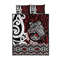 Personalised Aotearoa Bulldog Quilt Bed Set New Zealand Maori Taniko Art LT14 - Polynesian Pride