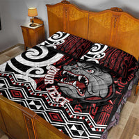 Personalised Aotearoa Bulldog Quilt Bed Set New Zealand Maori Taniko Art LT14 - Polynesian Pride