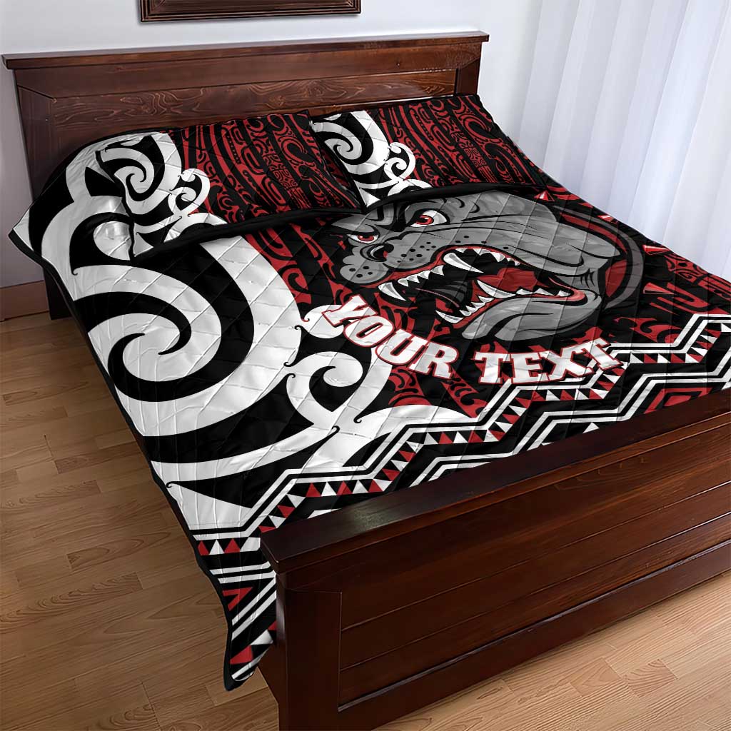 Personalised Aotearoa Bulldog Quilt Bed Set New Zealand Maori Taniko Art LT14 - Polynesian Pride