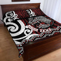 Personalised Aotearoa Bulldog Quilt Bed Set New Zealand Maori Taniko Art LT14 - Polynesian Pride