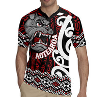 Personalised Aotearoa Bulldog Rugby Jersey New Zealand Maori Taniko Art LT14 - Polynesian Pride