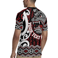 Personalised Aotearoa Bulldog Rugby Jersey New Zealand Maori Taniko Art LT14 - Polynesian Pride