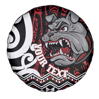 Personalised Aotearoa Bulldog Spare Tire Cover New Zealand Maori Taniko Art LT14 - Polynesian Pride