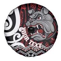 Personalised Aotearoa Bulldog Spare Tire Cover New Zealand Maori Taniko Art LT14 - Polynesian Pride