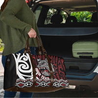Personalised Aotearoa Bulldog Travel Bag New Zealand Maori Taniko Art LT14 - Polynesian Pride