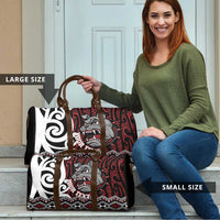 Personalised Aotearoa Bulldog Travel Bag New Zealand Maori Taniko Art LT14 - Polynesian Pride