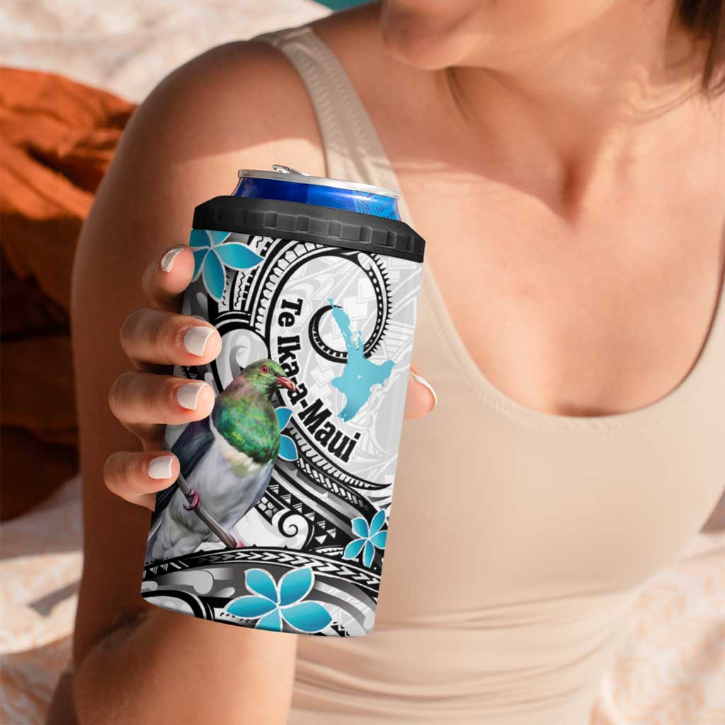 Aotearoa Te Ika-a-Maui 4 in 1 Can Cooler Tumbler South Island Kekeru Maori Koru LT14 - Polynesian Pride