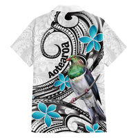 Aotearoa Te Ika-a-Maui Family Matching Off The Shoulder Long Sleeve Dress and Hawaiian Shirt South Island Kekeru Maori Koru LT14 - Polynesian Pride