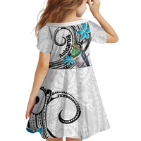 Aotearoa Te Ika-a-Maui Kid Short Sleeve Dress South Island Kekeru Maori Koru LT14 - Polynesian Pride