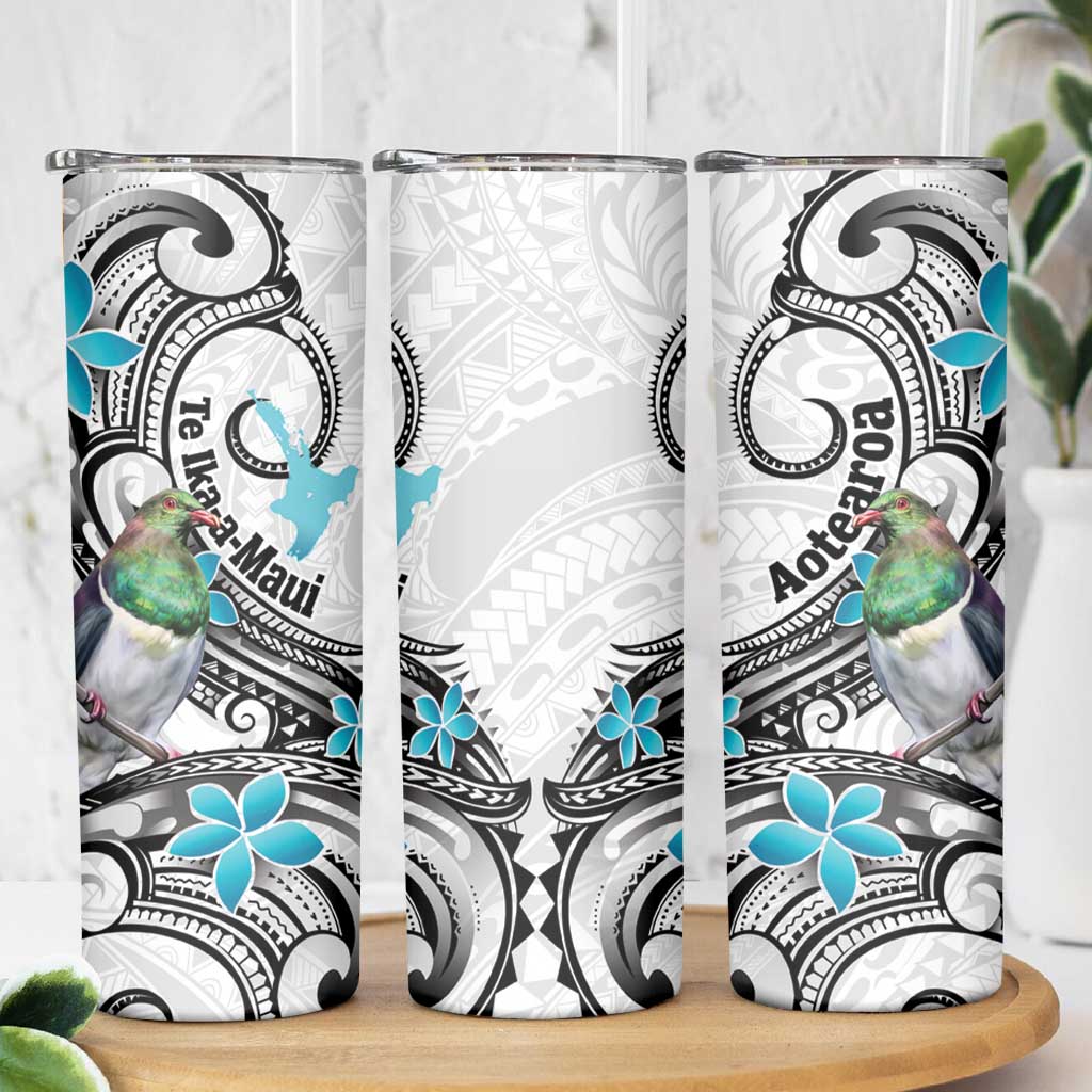 Aotearoa Te Ika-a-Maui Skinny Tumbler South Island Kekeru Maori Koru LT14 - Polynesian Pride