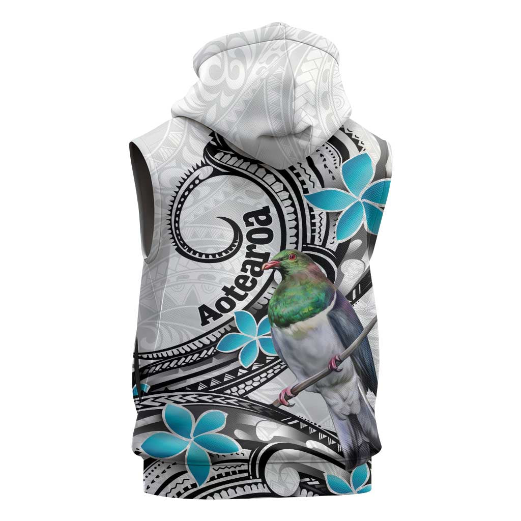 Aotearoa Te Ika-a-Maui Sleeveless Zip Hoodie South Island Kekeru Maori Koru LT14 - Polynesian Pride
