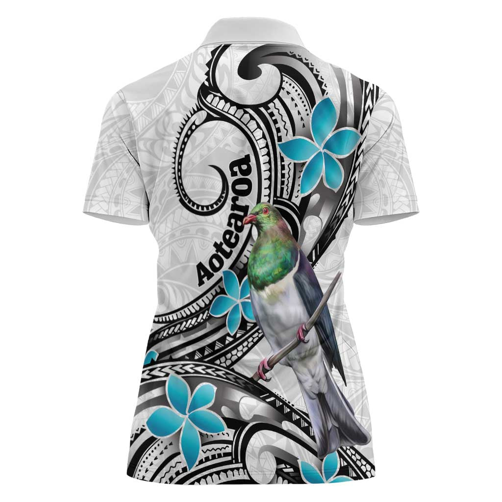 Aotearoa Te Ika-a-Maui Women Polo Shirt South Island Kekeru Maori Koru LT14 - Polynesian Pride
