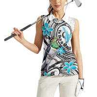 Aotearoa Te Ika-a-Maui Women Sleeveless Polo Shirt South Island Kekeru Maori Koru LT14 - Polynesian Pride