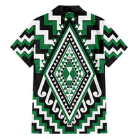 Green Aotearoa Taniko Poutama Patikitiki Hawaiian Shirt