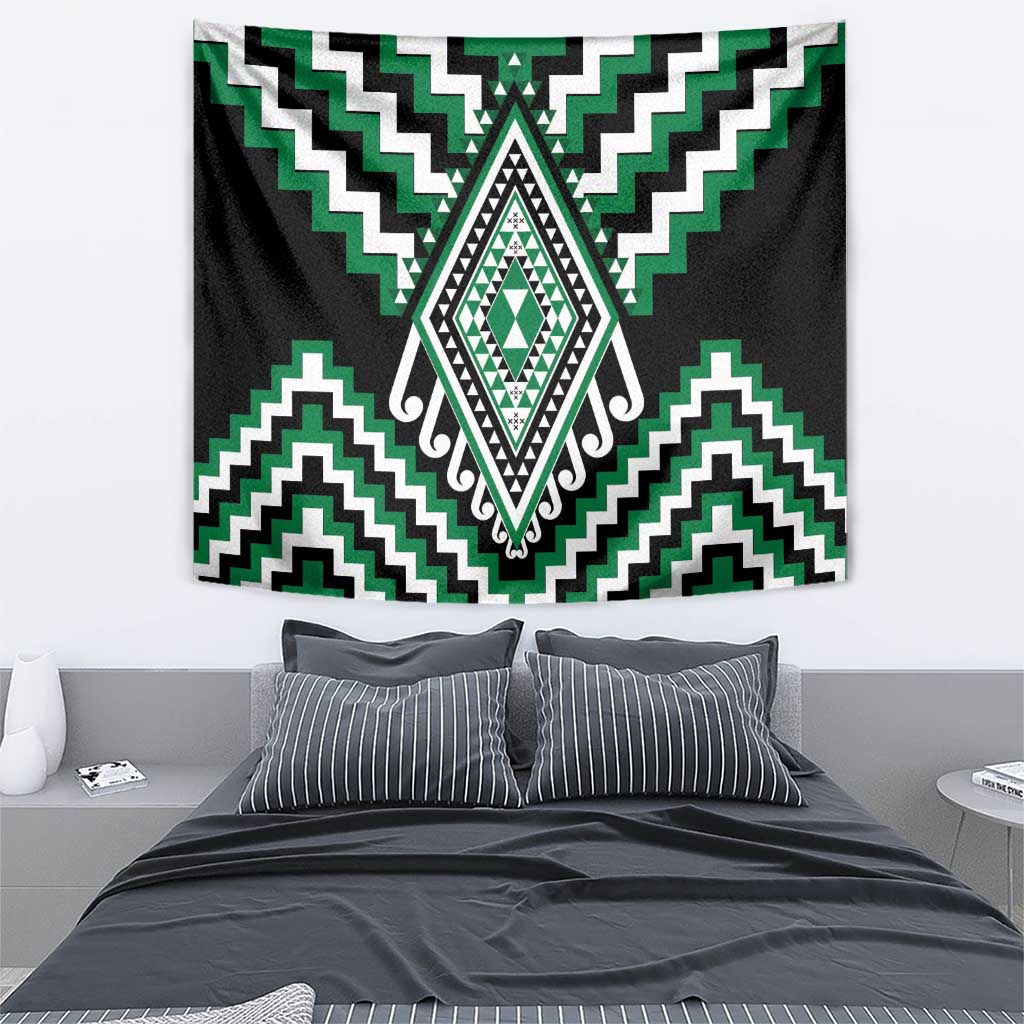 Green Aotearoa Taniko Poutama Patikitiki Tapestry LT14 - Polynesian Pride