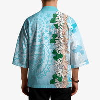 Cook Islands Tiare Maori With Conch Shell Kimono Pasifika Fest Polynesian Tattoo Turquoise