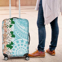 Cook Islands Tiare Maori With Conch Shell Luggage Cover Pasifika Fest Polynesian Tattoo Turquoise