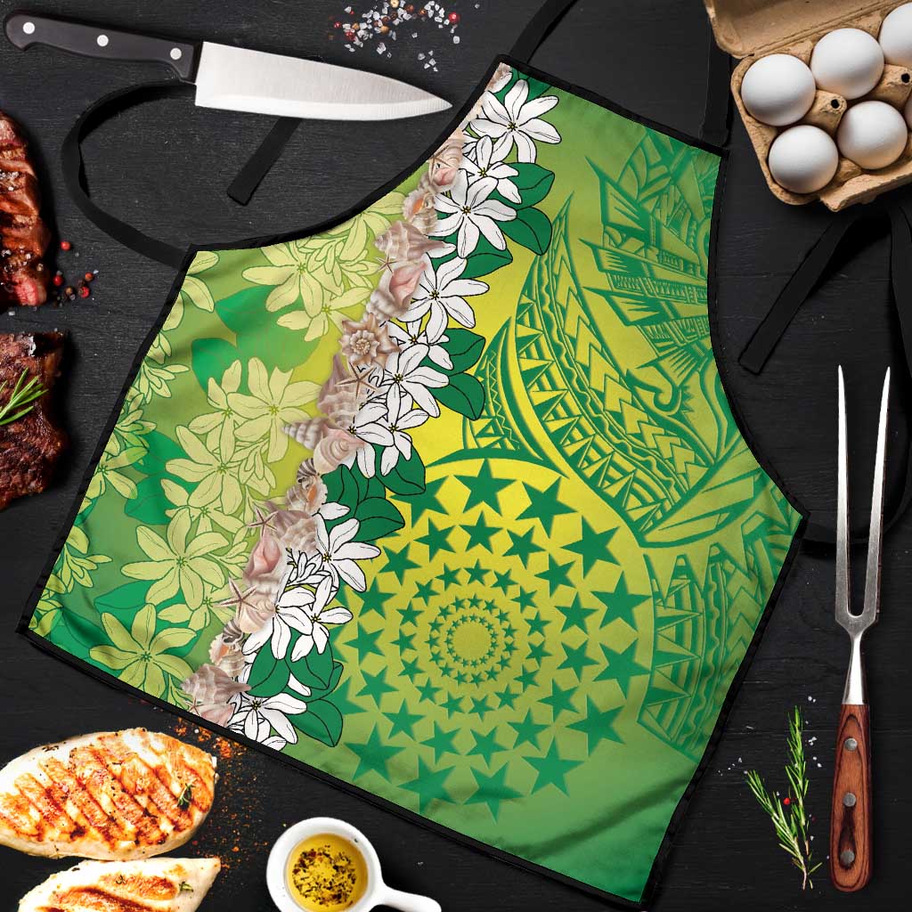 Cook Islands Tiare Maori With Conch Shell Apron Pasifika Fest Polynesian Tattoo Green