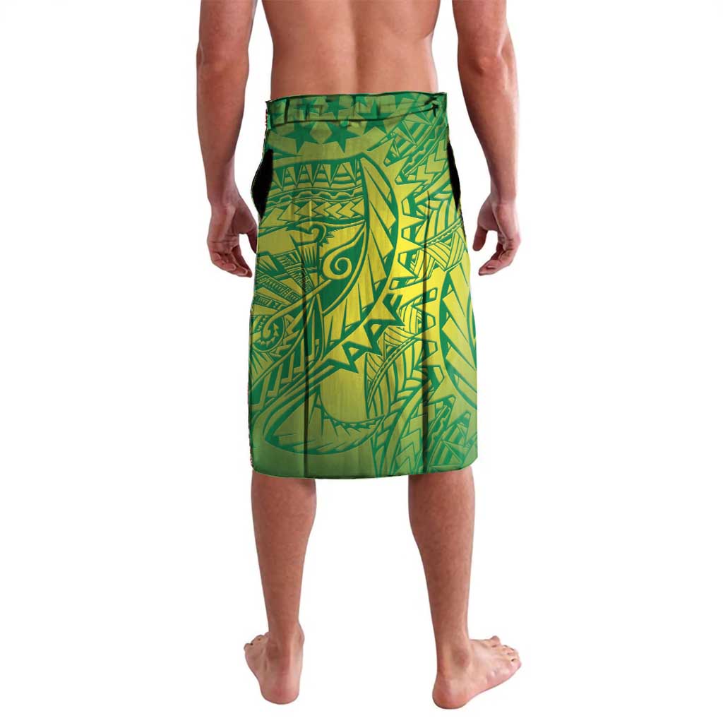 Cook Islands Tiare Maori With Conch Shell Lavalava Pasifika Fest Polynesian Tattoo Green