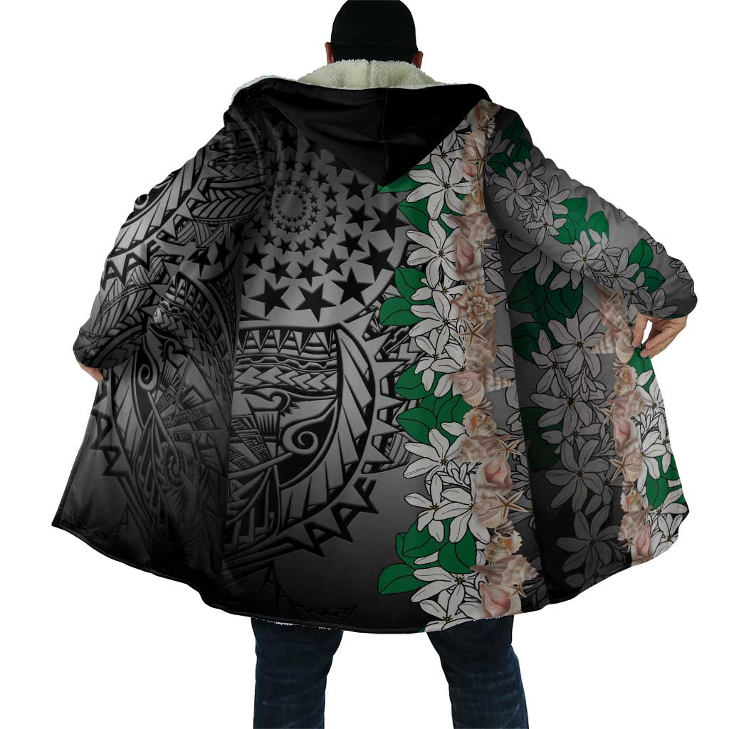 Cook Islands Tiare Maori With Conch Shell Cloak Pasifika Fest Polynesian Tattoo Black