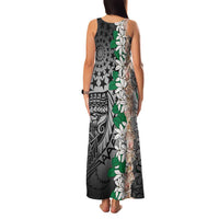 Cook Islands Tiare Maori With Conch Shell Family Matching Tank Maxi Dress and Hawaiian Shirt Pasifika Fest Polynesian Tattoo Black LT14 - Polynesian Pride