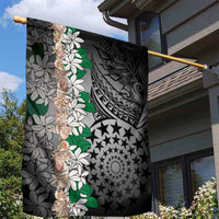 Cook Islands Tiare Maori With Conch Shell Garden Flag Pasifika Fest Polynesian Tattoo Black