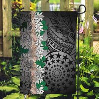 Cook Islands Tiare Maori With Conch Shell Garden Flag Pasifika Fest Polynesian Tattoo Black