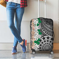 Cook Islands Tiare Maori With Conch Shell Luggage Cover Pasifika Fest Polynesian Tattoo Black