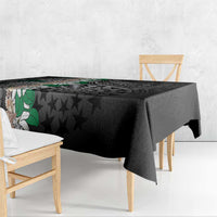 Cook Islands Tiare Maori With Conch Shell Tablecloth Pasifika Fest Polynesian Tattoo Black