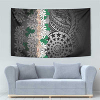 Cook Islands Tiare Maori With Conch Shell Tapestry Pasifika Fest Polynesian Tattoo Black