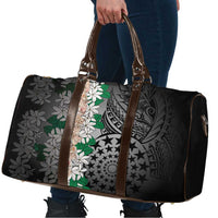 Cook Islands Tiare Maori With Conch Shell Travel Bag Pasifika Fest Polynesian Tattoo Black