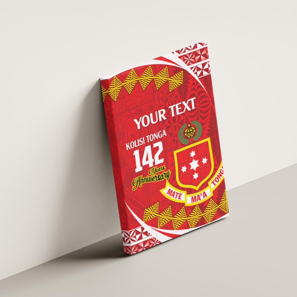 Personalised Kolisi Tonga College Atele Canvas Wall Art Mate Maa Tonga 142 Years Anniversary