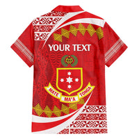 Personalised Kolisi Tonga College Atele Family Matching Short Sleeve Bodycon Dress and Hawaiian Shirt Mate Maa Tonga 142 Years Anniversary LT14 - Polynesian Pride