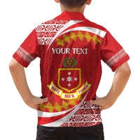 Personalised Kolisi Tonga College Atele Family Matching Tank Maxi Dress and Hawaiian Shirt Mate Maa Tonga 142 Years Anniversary LT14 - Polynesian Pride