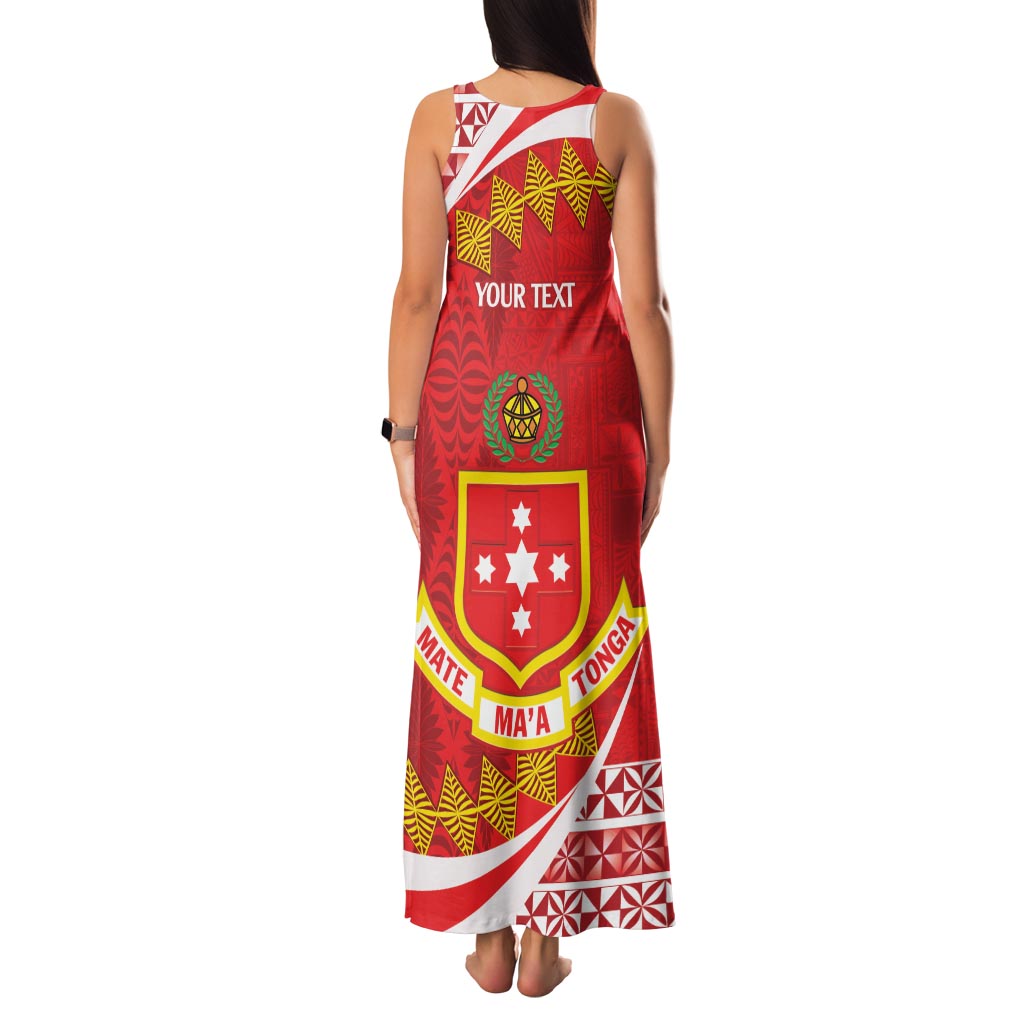Personalised Kolisi Tonga College Atele Family Matching Tank Maxi Dress and Hawaiian Shirt Mate Maa Tonga 142 Years Anniversary LT14 - Polynesian Pride