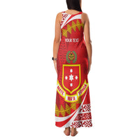 Personalised Kolisi Tonga College Atele Family Matching Tank Maxi Dress and Hawaiian Shirt Mate Maa Tonga 142 Years Anniversary LT14 - Polynesian Pride