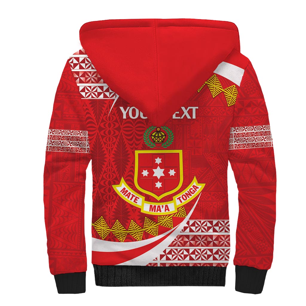 Personalised Kolisi Tonga College Atele Sherpa Hoodie Mate Maa Tonga 142 Years Anniversary LT14 - Polynesian Pride