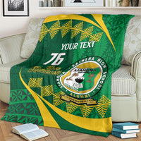 Personalised Tonga Liahona-Saineha High School Blanket Happy 76 Years Anniversary LT14 - Polynesian Pride