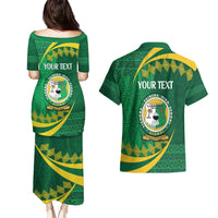 Personalised Tonga Liahona-Saineha High School Couples Matching Puletasi and Hawaiian Shirt Happy 76 Years Anniversary LT14 - Polynesian Pride