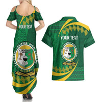 Personalised Tonga Liahona-Saineha High School Couples Matching Summer Maxi Dress and Hawaiian Shirt Happy 76 Years Anniversary LT14 - Polynesian Pride