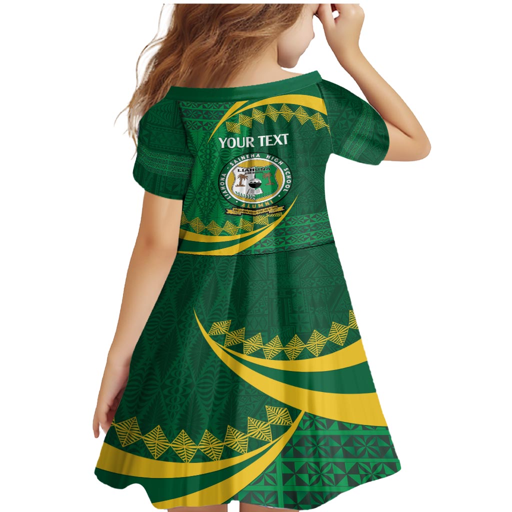 Personalised Tonga Liahona-Saineha High School Family Matching Mermaid Dress and Hawaiian Shirt Happy 76 Years Anniversary LT14 - Polynesian Pride