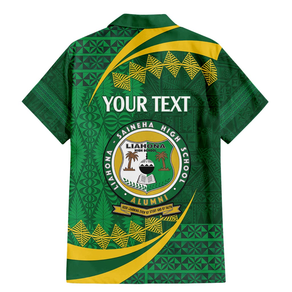 Personalised Tonga Liahona-Saineha High School Family Matching Mermaid Dress and Hawaiian Shirt Happy 76 Years Anniversary LT14 - Polynesian Pride