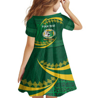 Personalised Tonga Liahona-Saineha High School Kid Short Sleeve Dress Happy 76 Years Anniversary LT14 - Polynesian Pride