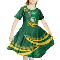 Personalised Tonga Liahona-Saineha High School Kid Short Sleeve Dress Happy 76 Years Anniversary LT14 - Polynesian Pride