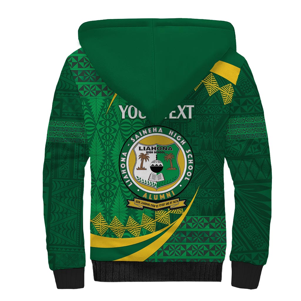 Personalised Tonga Liahona-Saineha High School Sherpa Hoodie Happy 76 Years Anniversary LT14 - Polynesian Pride